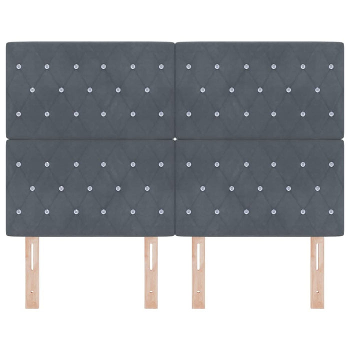 Tăblie LED cu lumini cu bandă LED Gri închis 80 cm Catifea - WALTI WALTI