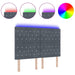 Tăblie LED cu lumini cu bandă LED Gri închis 80 cm Catifea - WALTI WALTI