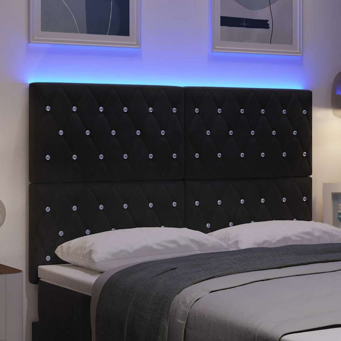 Tăblie LED cu lumini cu bandă LED Manual Negru 160 cm Poliester - WALTI WALTI
