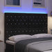 Tăblie LED cu lumini cu bandă LED Manual Negru 160 cm Poliester - WALTI WALTI
