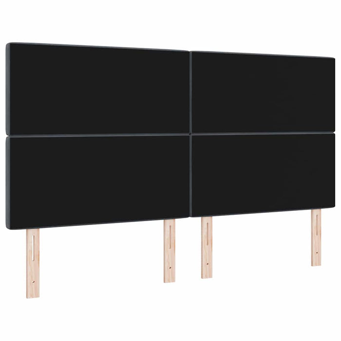 Tăblie LED cu benzi LED cu headboard Gri închis 180 cm Catifea - WALTI WALTI