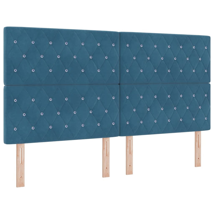 Tăblie LED cu benzi LED Manual Albastru închis 180 cm Catifea WALTI