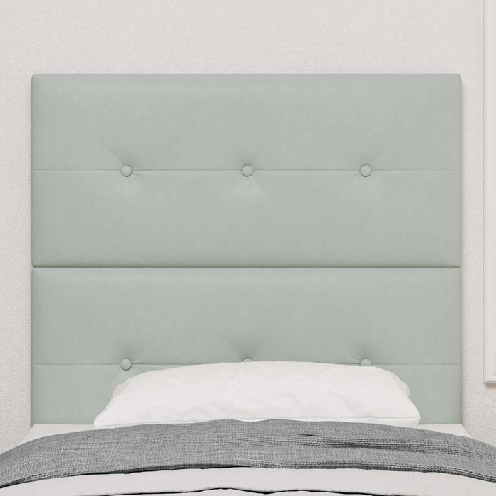 Tăblie cap cu lumini cu bandă LED Gri deschis 80 cm Catifea - WALTI WALTI