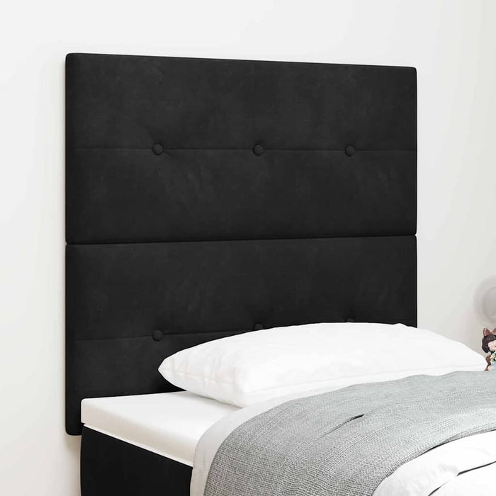 Tăblie LED cu benzi LED Manual Negru 80 cm Catifea - WALTI WALTI