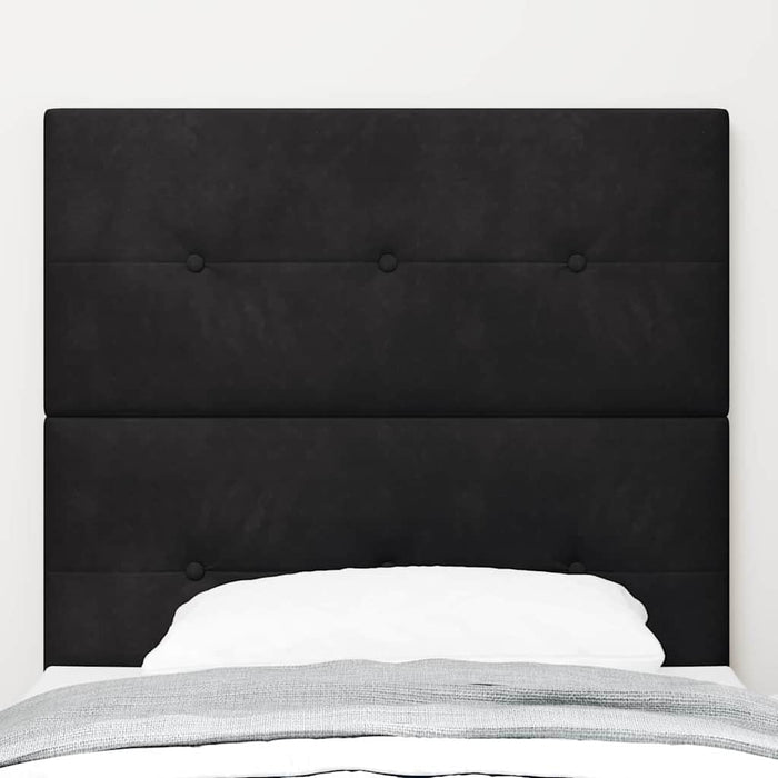 Tăblie LED cu benzi LED Manual Negru 80 cm Catifea - WALTI WALTI