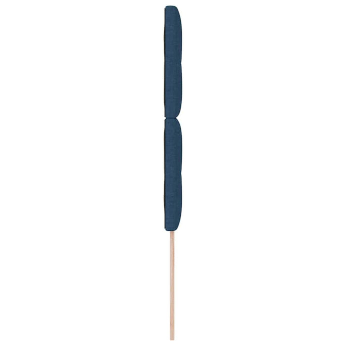 Tăblie LED cu benzi LED cu headboard albastru 90 cm țesătură - WALTI WALTI