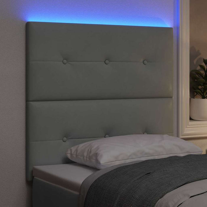 Tăblie LED cu lumini cu bandă LED Gri deschis 90 cm Poliester - WALTI WALTI