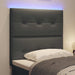 Tăblie LED cu benzi LED cu headboard Gri închis 100 cm țesătură - WALTI WALTI
