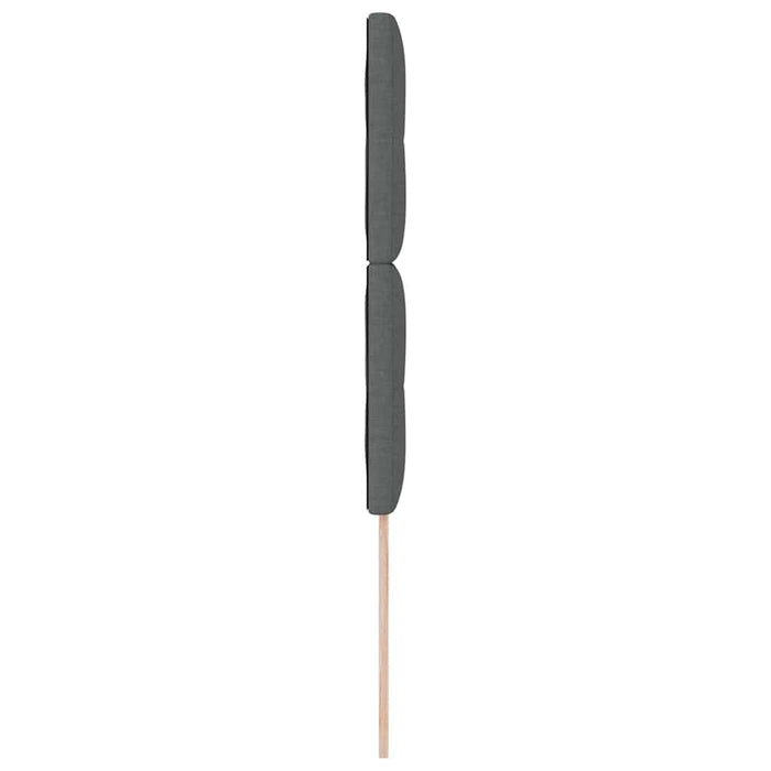 Tăblie LED cu benzi LED cu headboard Gri închis 100 cm țesătură - WALTI WALTI