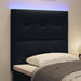 Tăblie LED cu benzi LED cu headboard Negru 100 cm țesătură - WALTI WALTI