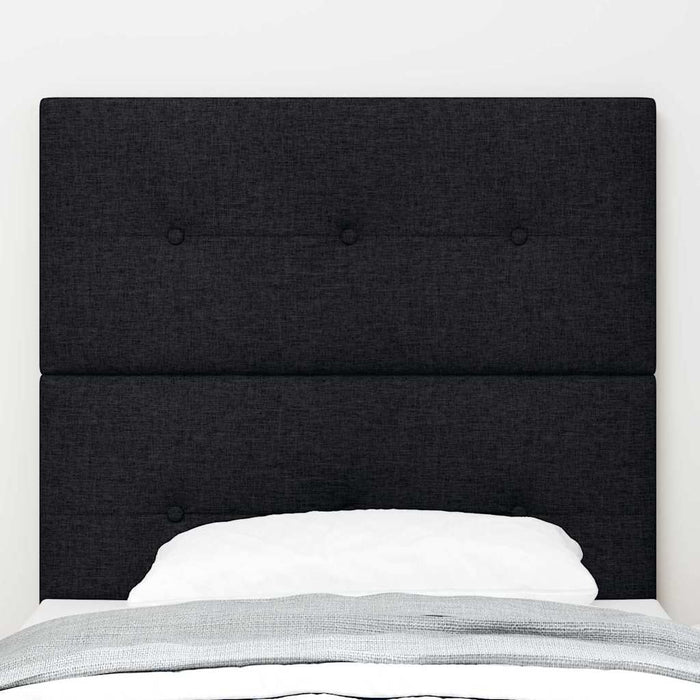 Tăblie LED cu benzi LED cu headboard Negru 100 cm țesătură - WALTI WALTI