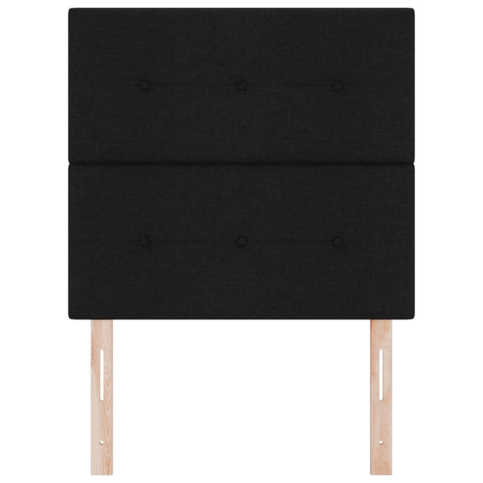 Tăblie LED cu benzi LED cu headboard Negru 100 cm țesătură - WALTI WALTI