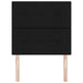 Tăblie LED cu benzi LED cu headboard Negru 100 cm țesătură - WALTI WALTI