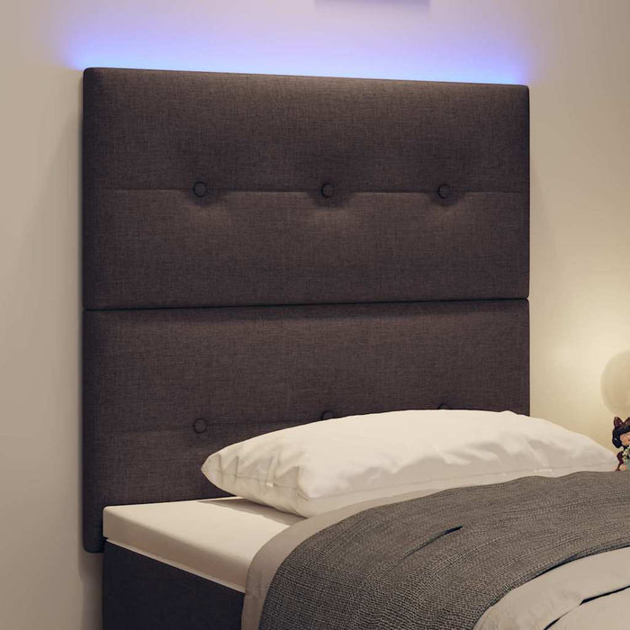 Tăblie LED cu benzi LED Manual Maro închis 100 cm țesătură - WALTI WALTI