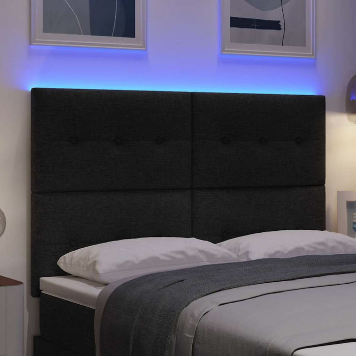 Tăblie LED cu lumini cu bandă LED Manual Negru 144 cm Poliester - WALTI WALTI
