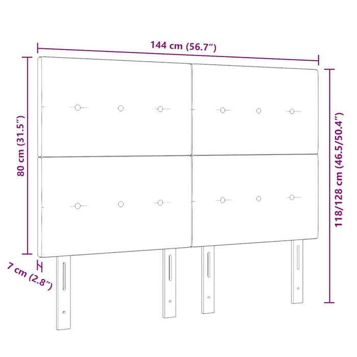 Tăblie LED cu lumini cu bandă LED Manual Negru 144 cm Poliester - WALTI WALTI
