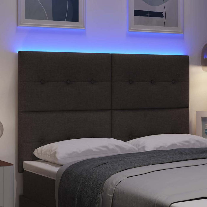 Tăblie LED cu lumini cu bandă LED Maro închis 144 cm Poliester - WALTI WALTI