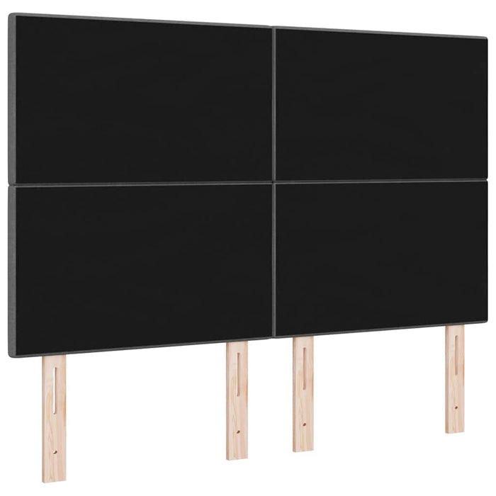 Tăblie cu LED cu lumini cu bandă LED Gri închis 160 cm țesătură - WALTI WALTI