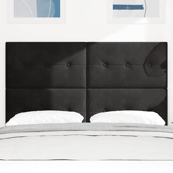 Tăblie LED cu benzi LED Manual Negru 160 cm Catifea - WALTI WALTI