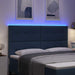 Tăblie LED cu benzi LED cu headboard albastru 180 cm țesătură - WALTI WALTI