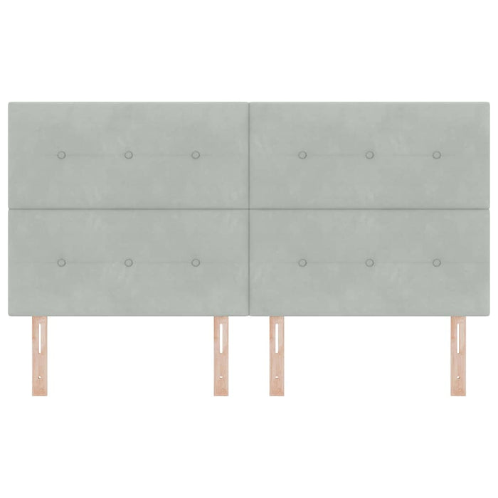 Tăblie LED cu lumini cu bandă LED Gri deschis 180 cm Poliester - WALTI WALTI