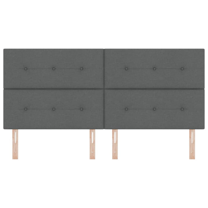 Tăblie LED cu benzi LED cu headboard Gri închis 200 cm țesătură - WALTI WALTI