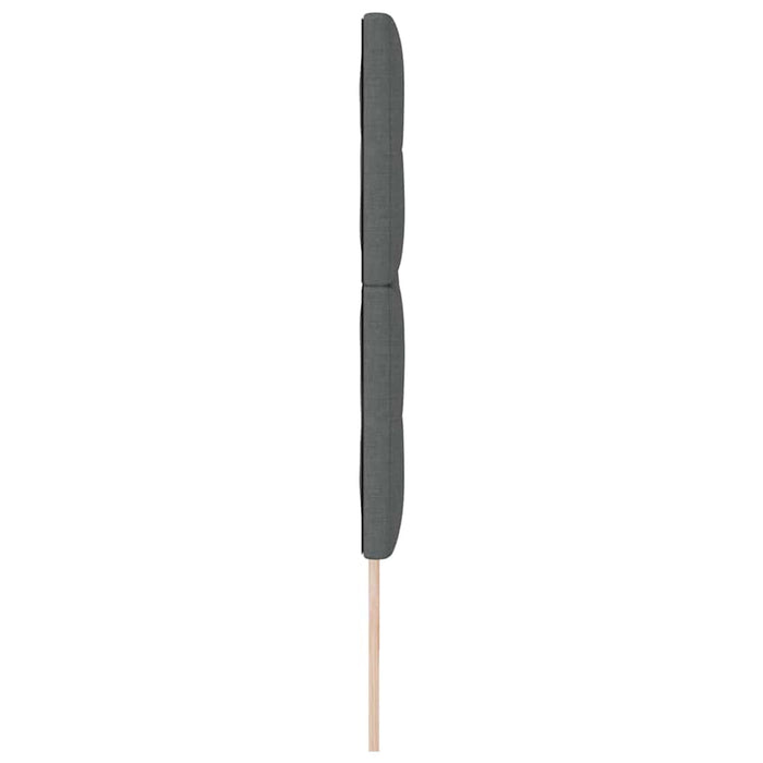 Tăblie LED cu benzi LED cu headboard Gri închis 200 cm țesătură - WALTI WALTI
