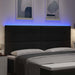 Tăblie LED cu benzi LED cu headboard Negru 200 cm țesătură - WALTI WALTI