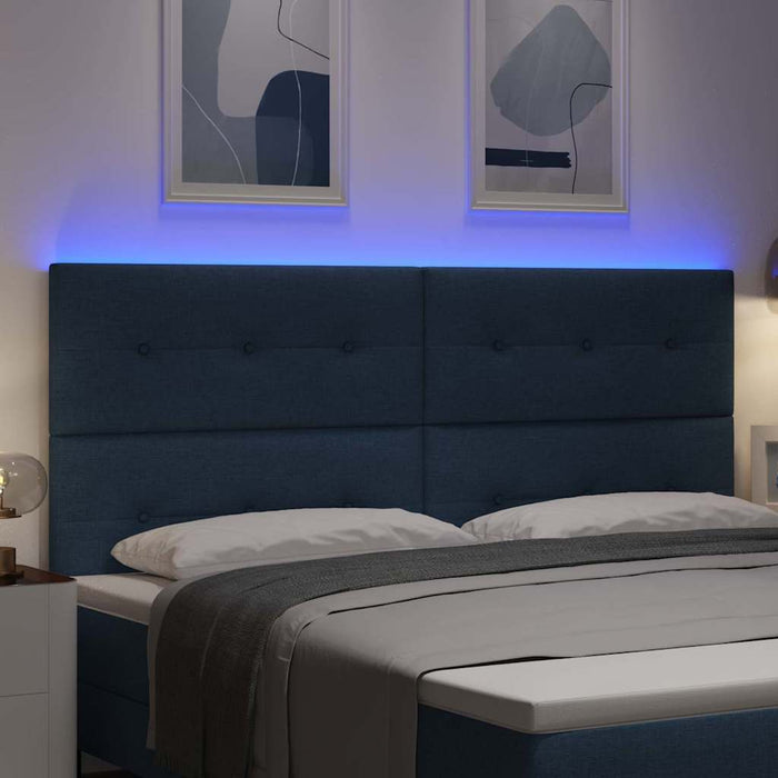 Tăblie LED cu lumini cu bandă LED albastru 200 cm Poliester - WALTI WALTI