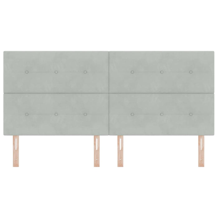 Tăblie LED cu lumini cu bandă LED Gri deschis 200 cm Poliester - WALTI WALTI