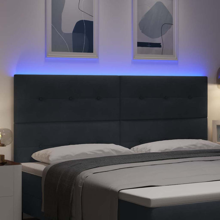 Tăblie LED cu lumini cu bandă LED Manual Gri 200 cm Poliester - WALTI WALTI