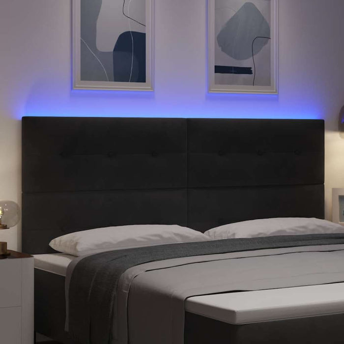 Tăblie LED cu lumini cu bandă LED Manual Negru 200 cm Poliester - WALTI WALTI
