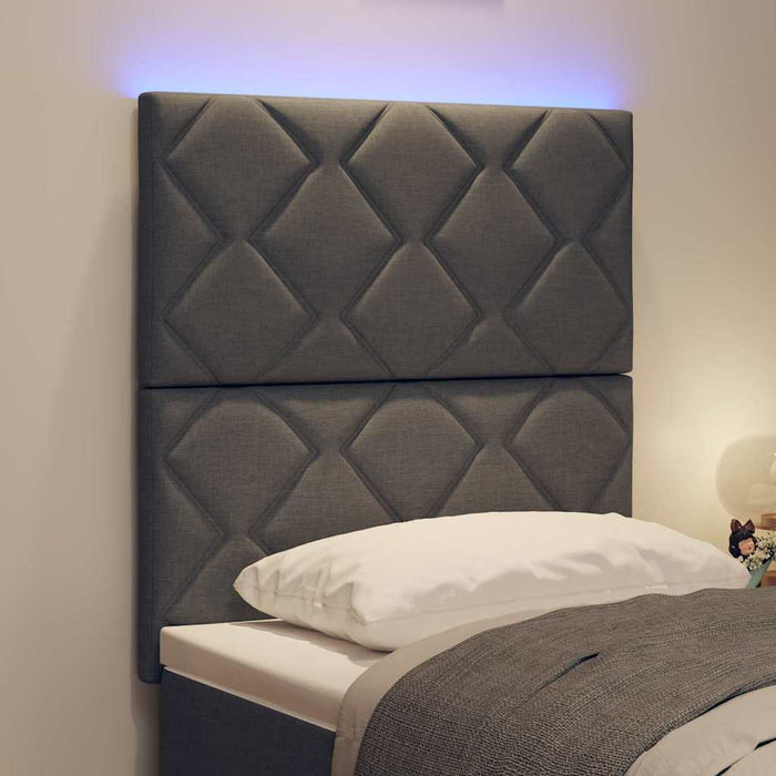 Tăblie LED Gri 80 cm țesătură WALTI