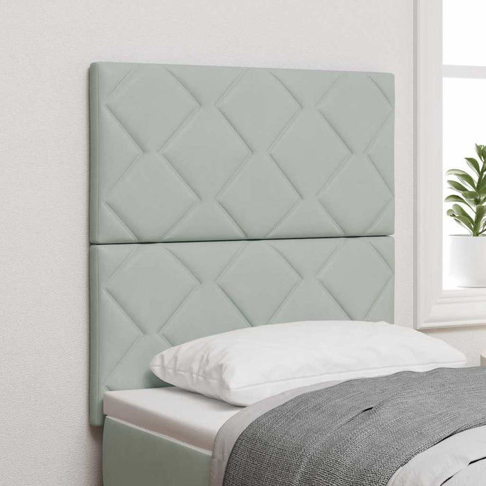 Tăblie LED Gri deschis 80 cm Catifea WALTI