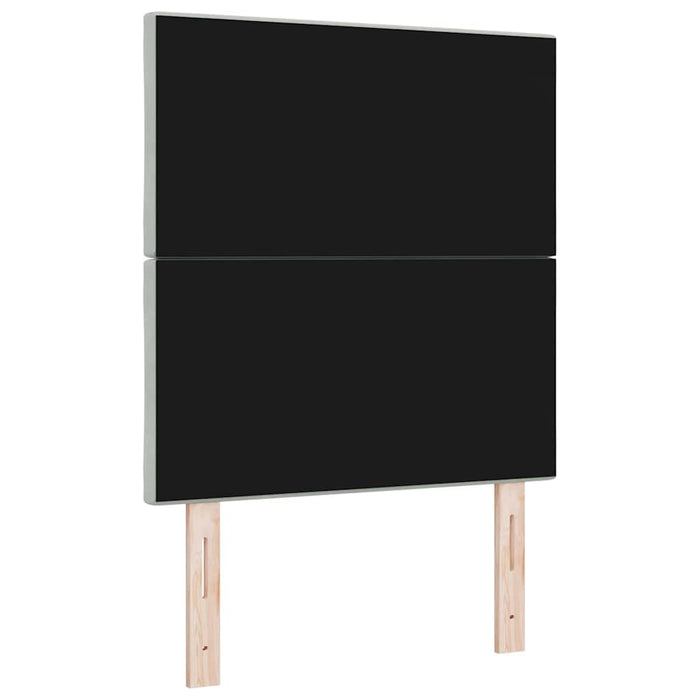 Tăblie LED Gri deschis 80 cm Catifea WALTI