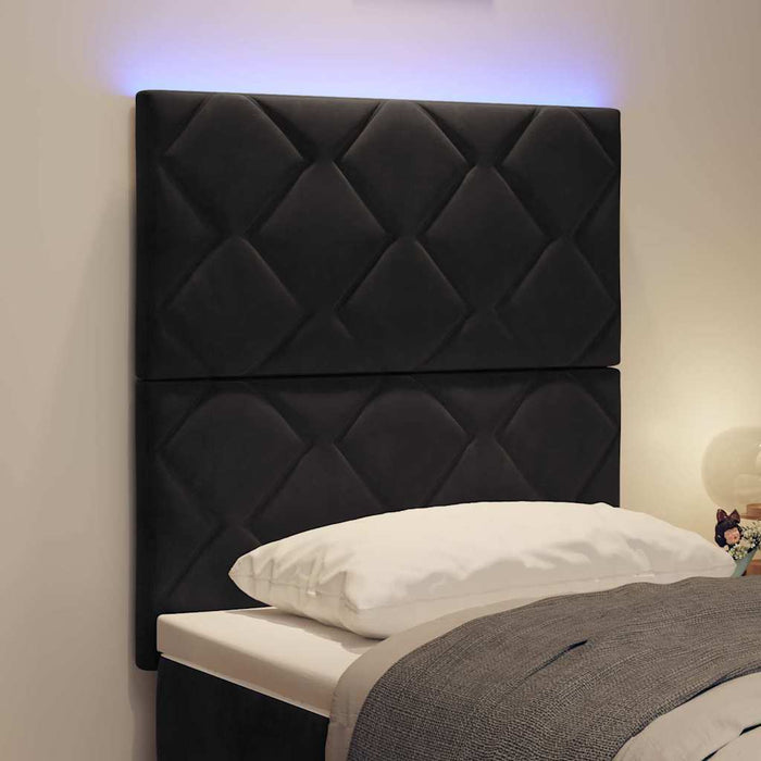 Tăblie LED Negru 80 cm Catifea - WALTI WALTI