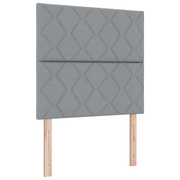 Tăblie LED Gri deschis 90 cm țesătură WALTI