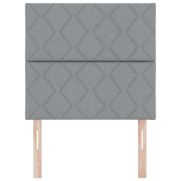 Tăblie LED Gri deschis 90 cm țesătură WALTI