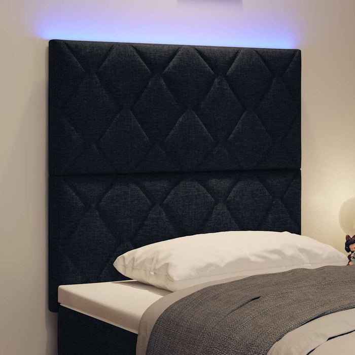 Tăblie LED Negru 90 cm țesătură - WALTI WALTI