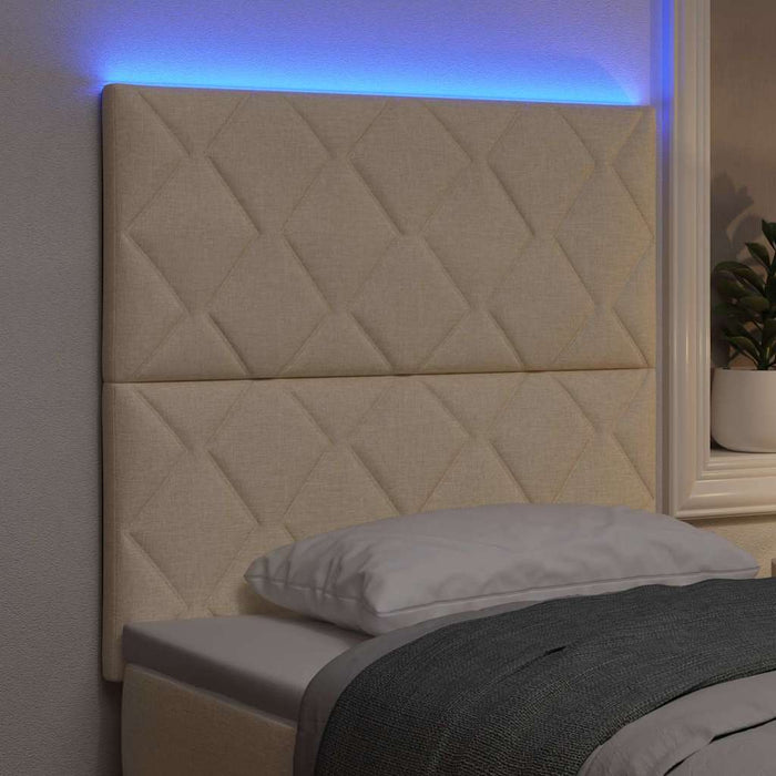 Tăblie LED Crem 90 cm țesătură WALTI