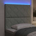 Tăblie LED Gri deschis 90 cm Piele artificială - WALTI WALTI