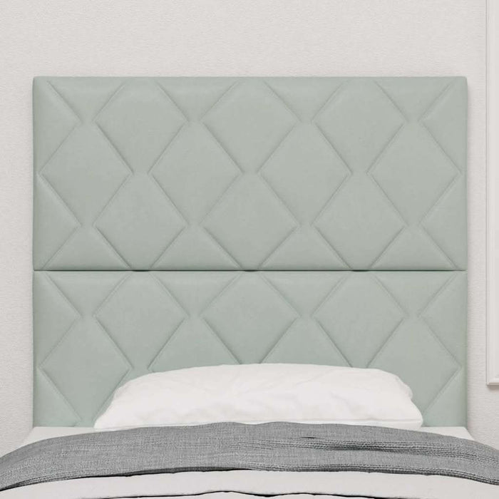 Tăblie LED Gri deschis 90 cm Piele artificială - WALTI WALTI