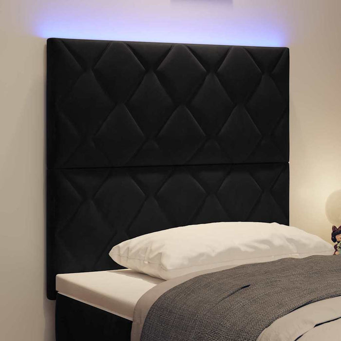 Tăblie LED Negru 100 cm Catifea - WALTI WALTI