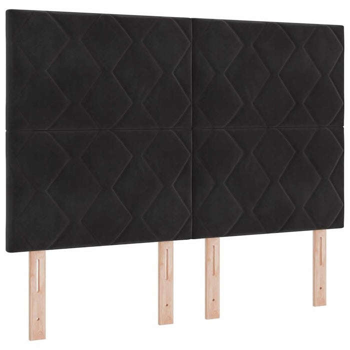 Tăblie LED cu lumini cu bandă LED Manual Negru 144 cm Catifea - WALTI WALTI