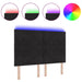 Tăblie LED cu lumini cu bandă LED Manual Negru 144 cm Catifea - WALTI WALTI