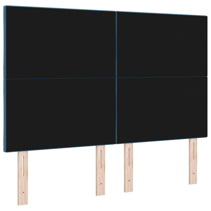 Tăblie LED Albastru închis 144 cm Catifea WALTI