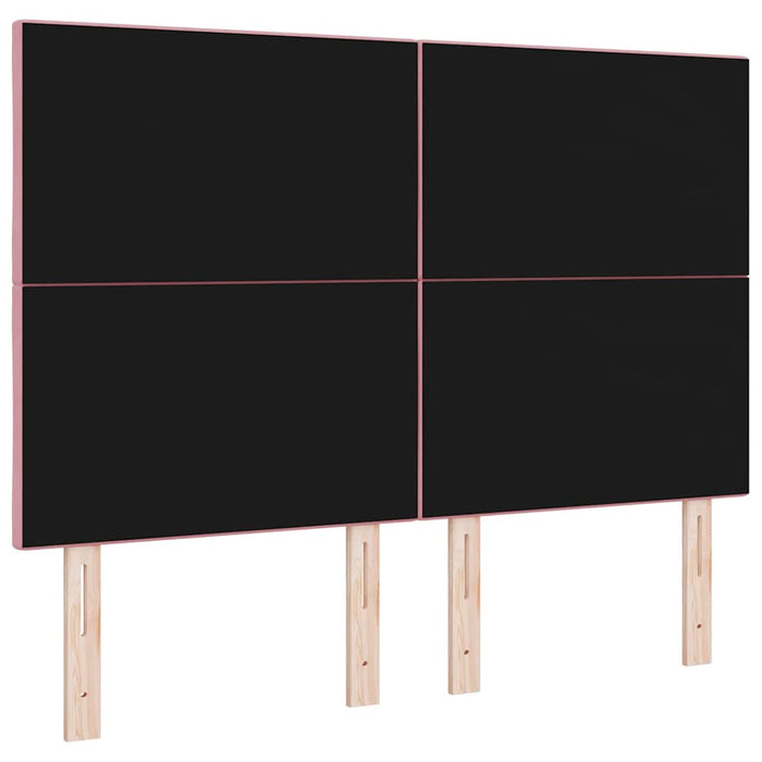 Tăblie LED Roz 144 cm Catifea WALTI