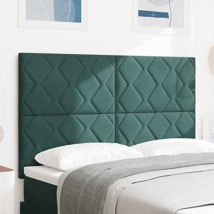 Tăblie LED Verde închis 160 cm Catifea WALTI
