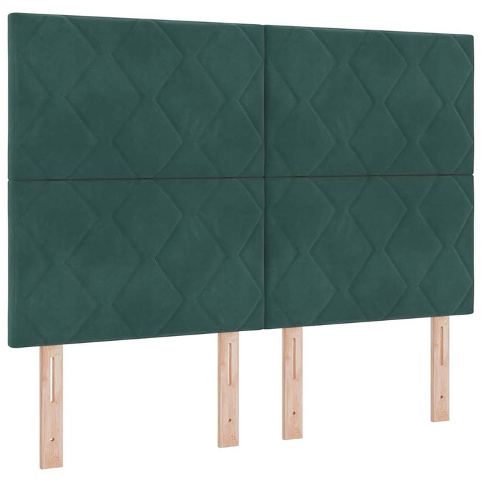 Tăblie LED Verde închis 160 cm Catifea WALTI