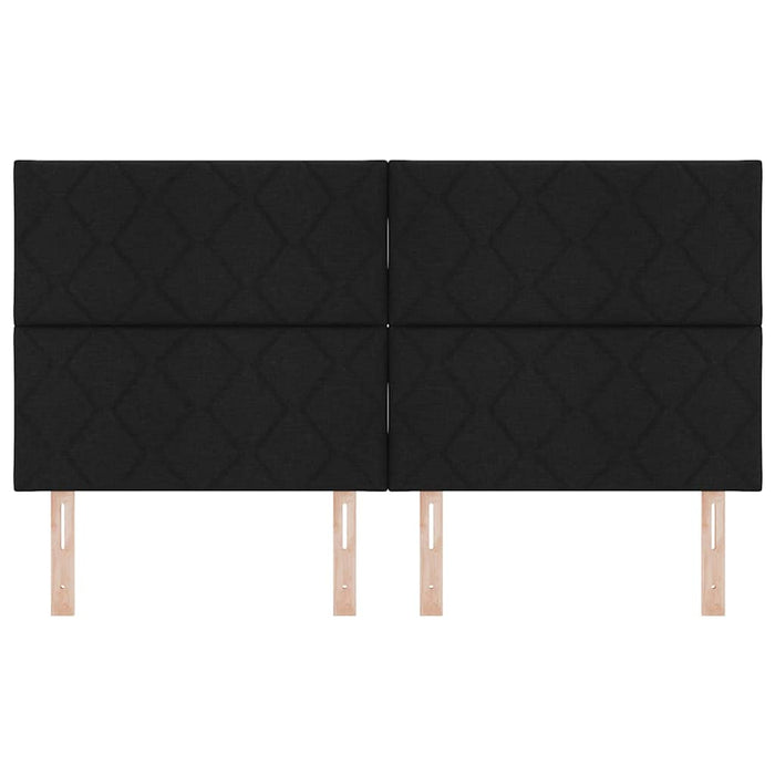 Tăblie LED Negru 180 cm țesătură WALTI